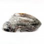 5.9" Natural Ghost Clear Quartz Crystal Skull long Alien sculpture ET Maya YL14