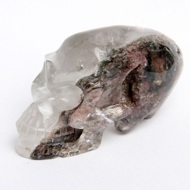 NN4" Natural Clear Quartz Crystal Skull activated By Ancient Skulls Amar ET YL6