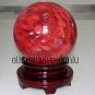125LB Giant Smelt Red Clear Crystal Ball Sphere  Magic meditation energy healing