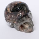 2.8" Rare Natural Green Ghost Phantom Quartz Crystal Skull Healing Skeleton TL5
