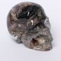 2.8" Rare Natural Green Ghost Phantom Quartz Crystal Skull Healing Skeleton TL5