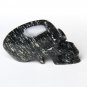 3.6" Stunning OCEAN JASPER Carved Elongated Mayan Alien Crystal Skull long N19