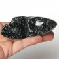 3.6" Stunning OCEAN JASPER Carved Elongated Mayan Alien Crystal Skull long N19