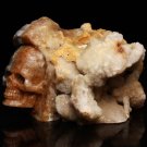 4.6" Natural Quartz Crystal Skull Druse Cluster point Carved Collectible Gift Q