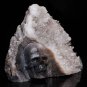 Stunning Giant 8" Quartz Druse Carved Crystal Skull Cluster clear sculpture Q