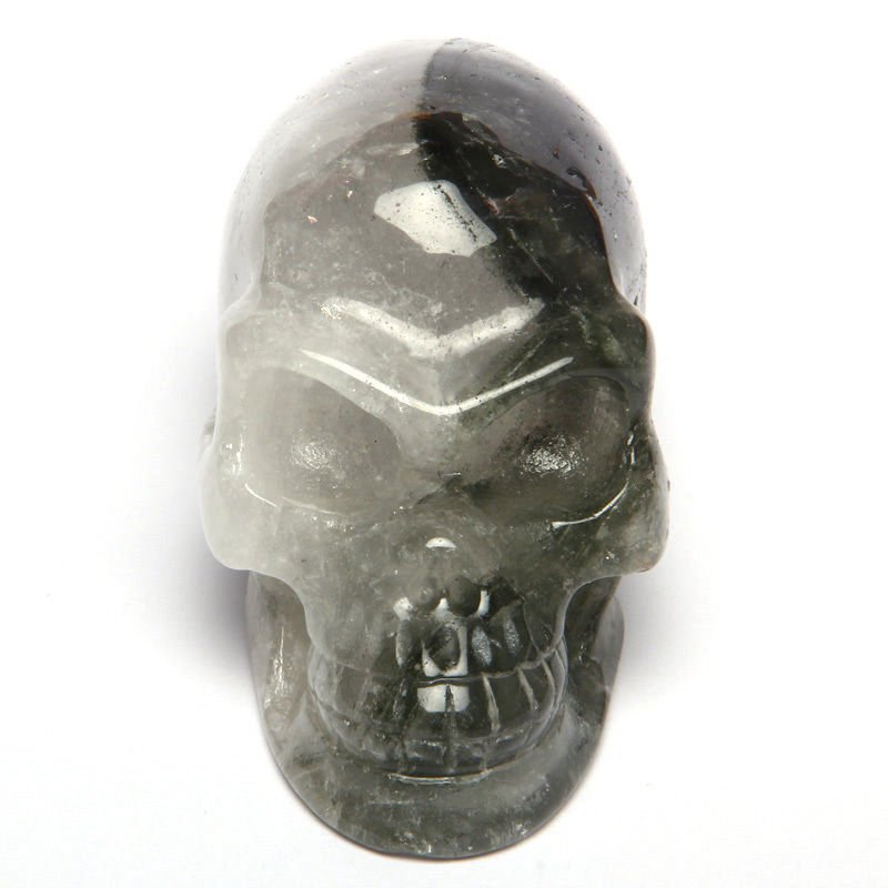 4.6" green phantom crysta  skull,Alien Skull,Garden Crystal,Crystal Healing TY12