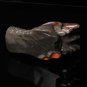 3.8" Natural Ocean jasper quartz crystal skull dragon hand-carved sculpture LH9