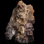 Stunning 4.6" Natural Quartz Crystal Skull Druse Cluster point clear sculpture Q