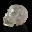 4.1"Natural Clear Quartz Crystal Skull activated By Ancient Skulls Amar ET TL1