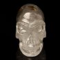 6.2" Natural Green Clear Quartz Crystal Skull Long activated Alien Amar ET YL8