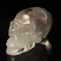 6.2" Natural Green Clear Quartz Crystal Skull Long activated Alien Amar ET YL8