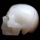 2" Gemstone reiki Crazy Lace Agate CRYSTAL SKULL Laughter! Increase Energy! TM2