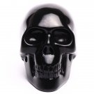 104g Natural obsidian crystal quartz Skull Hand Carved Crystal Polished Reiki TH