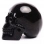 104g Natural obsidian crystal quartz Skull Hand Carved Crystal Polished Reiki TH