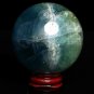 61mm Natural blue Fluorite ball,crystal Ball Sphere meditation energy healing Y7
