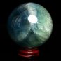 61mm Natural blue Fluorite ball,crystal Ball Sphere meditation energy healing Y7