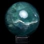 61mm Natural Rare blue Fluorite ball,crystal Sphere Massage energy healing QY3