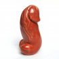 4.6"Natural Red Jasper quartz crystal Penis Phallic Wand Dick Genitals worship Q