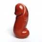 4.6"Natural Red Jasper quartz crystal Penis Phallic Wand Dick Genitals worship Q