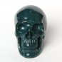 3.1" BRAZIL GEODE AGATE Carved Crystal Skull Skeleton, Realistic, meditation N38