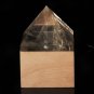3.9" Natural Quartz Crystal Pyramid table lamp Light, Reiki Charged Chakra N41