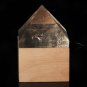 3.9" Natural Quartz Crystal Pyramid table lamp Light, Reiki Charged Chakra N41