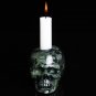 4" Natural Kabbah Jasper Crystal Skull Candlestick,Crystal Healing Laughter TZ1