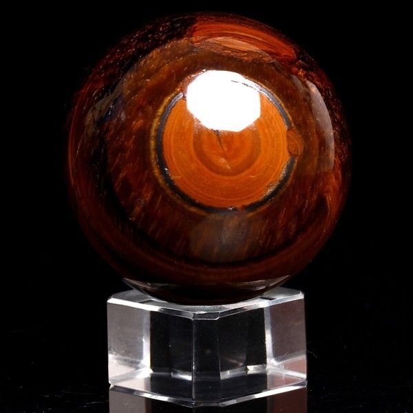45mm Natural Tiger&acirc;��s Eyecrystal Quartz Ball Magic beauty energy healing QH1