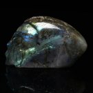 2.6" Natural Beautiful rainbow Labradorite alien Skull  EXTRATERRESTRIAL ET (1s)
