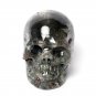 2.7" Natural Green Quartz Crystal Skull  Ghost Phantom Carved Healing  TL14