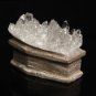 2.4" Natural quartz crystal cluster Druse coffin, hand-carved Reiki Healing GC3