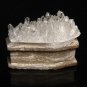 2.4" Natural quartz crystal cluster Druse coffin, hand-carved Reiki Healing GC3