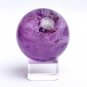 43mm Natural Amethyst  Quartz crystal Ball Sphere meditation energy healing N125