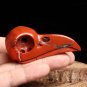 Natural Red Jasper Bird Raven Crow Crystal Skull Pendant Reiki Healing Cure WH1