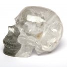 3.4'' Sculpture natural green strawberry crystal quartz crystal alien skull TL17