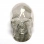 3.4'' Sculpture natural green strawberry crystal quartz crystal alien skull TL17