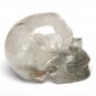 3.4'' Sculpture natural green strawberry crystal quartz crystal alien skull TL17