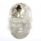 Natural Green Ghost Quartz Crystal Skull Hand Engraved TL1...