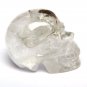 Natural Green Ghost Quartz Crystal Skull Hand Engraved TL1...