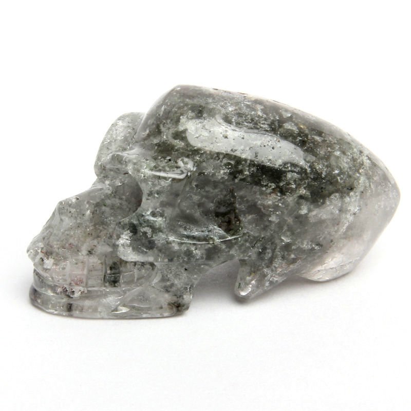 3.3" Natural Green Quartz Crystal Skull activated Ancient Skulls Amar ET TL1...