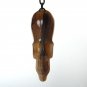4.25" Natuarl Gorgeous Red Onyx Agate Gemstone Skull Pendant Bead Talisman N93