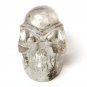 2.7" Green Quartz Skull Crystal Gemstone Specimen Reiki Chakra Metaphysical YL11