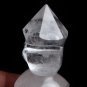 Multi Pointed NATURAL Quartz Crystal Carved Wand/Point Skull Healing N137