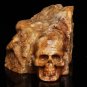 4.6" Natural beautiful Twinkling Star mine Crystal Skull,Crystal Healing TS5