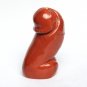 4.1" Natural Red Jasper quartz crystal Penis Phallic Phallus Dick Wand worship Q