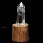 USB Natural Quartz Crystal Point Wand Night Light table Lamp Reiki Healing 011