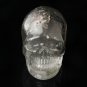 4.2"Rare Natural Green Clear Quartz Crystal Skul sculpture garden meditation TL6