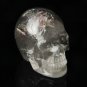 4.2"Rare Natural Green Clear Quartz Crystal Skul sculpture garden meditation TL6