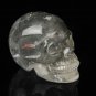 3.1" Clean Green phantom crystal skull,Crystal Skull,Garden Crystal Healing TL11