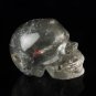 3.1" Clean Green phantom crystal skull,Crystal Skull,Garden Crystal Healing TL11